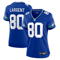 Steve Largent Seattle Seahawks Women's Throwback Retired Player Game Jersey - Royal Jerseys