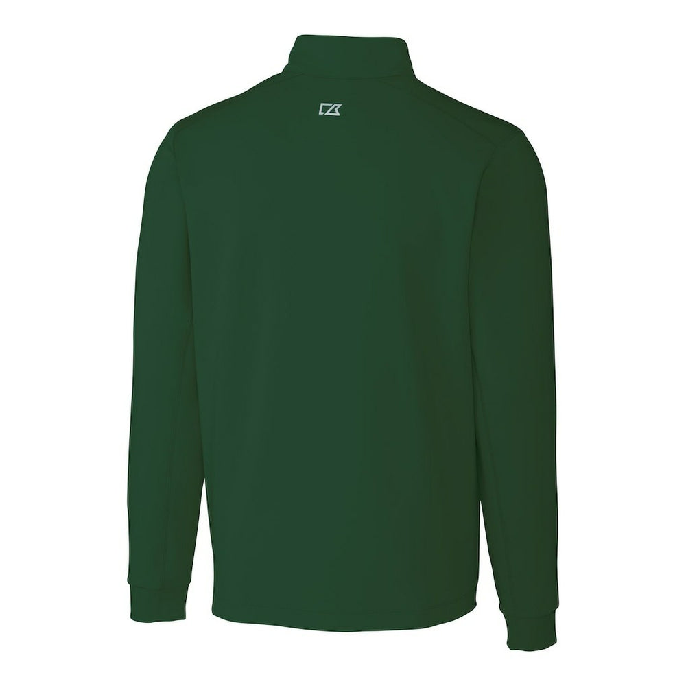 Philadelphia Eagles Cutter & Buck Traverse Stretch Quarter-Zip Pullover - Hunter Green Pullover