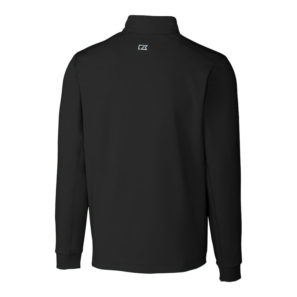 Philadelphia Eagles Cutter & Buck Traverse Stretch Quarter-Zip Pullover - Black Pullover