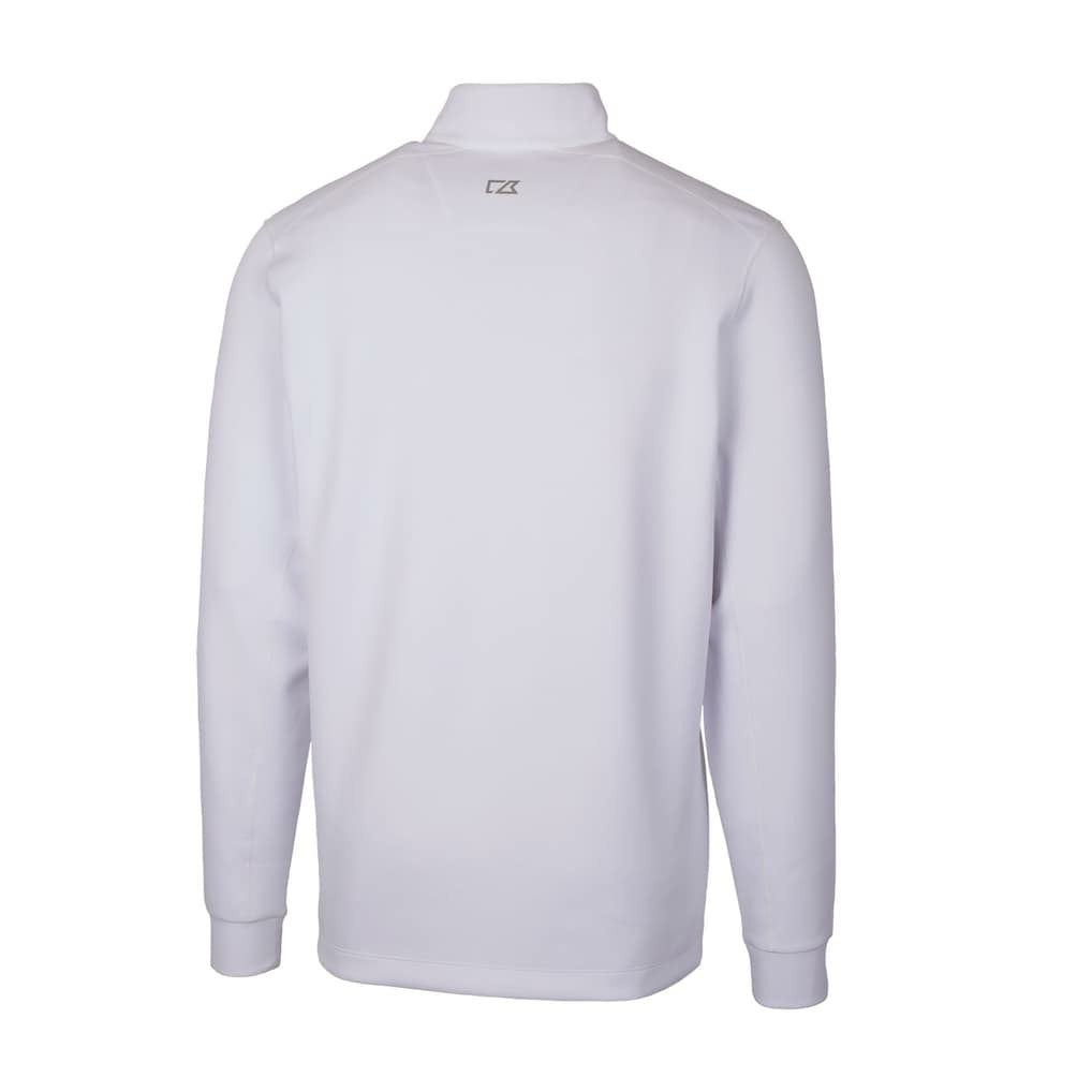 Philadelphia Eagles Cutter & Buck Traverse Stretch Quarter-Zip Pullover - White Pullover