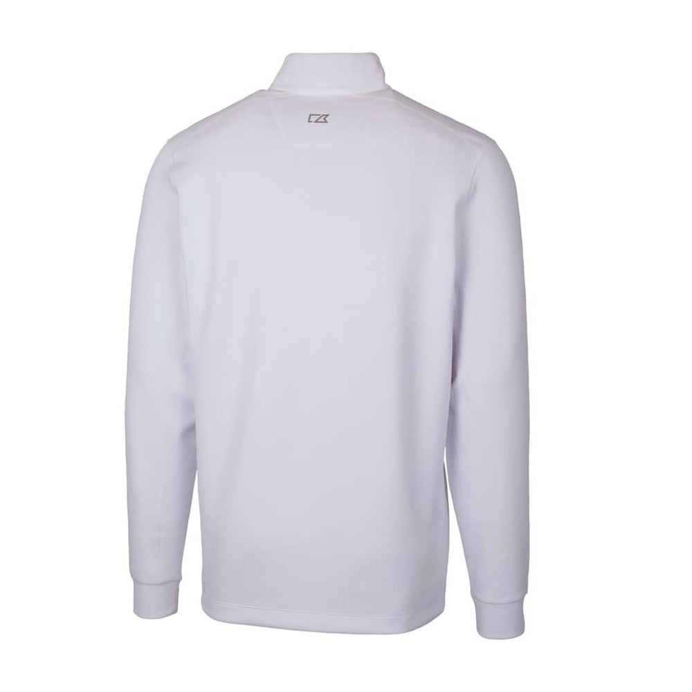 Philadelphia Eagles Cutter & Buck Traverse Stretch Quarter-Zip Pullover - White Pullover
