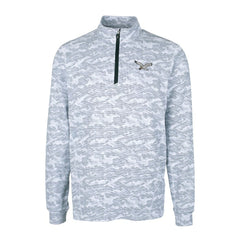 Philadelphia Eagles Cutter & Buck Traverse Camo Print Stretch Quarter-Zip Pullover - Charcoal Pullover