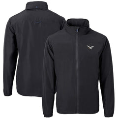 Philadelphia Eagles Cutter & Buck Charter Eco Recycled Full-Zip Jacket - Black Jackets