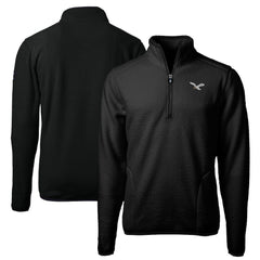 Philadelphia Eagles Cutter & Buck Cascade Eco Sherpa Fleece Quarter-Zip Pullover Jacket - Black Pullover