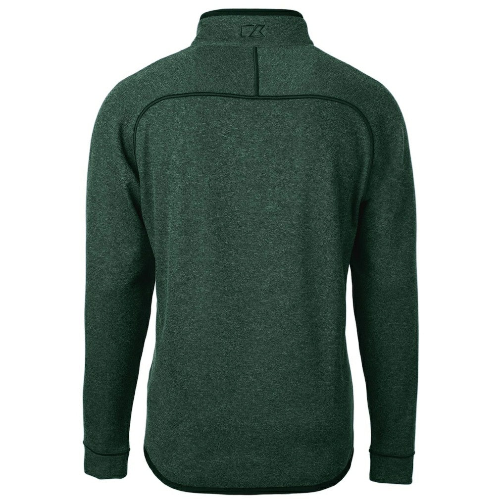Philadelphia Eagles Cutter & Buck Mainsail Sweater-Knit Half-Zip Pullover Jacket - Heather Green Pullover