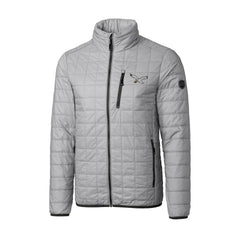 Philadelphia Eagles Cutter & Buck Rainier PrimaLoft Eco Insulated Full-Zip Puffer Jacket - Silver Jackets