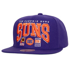 Phoenix Suns Champ Stack Snapback Hat Purple - Mitchell & Ness