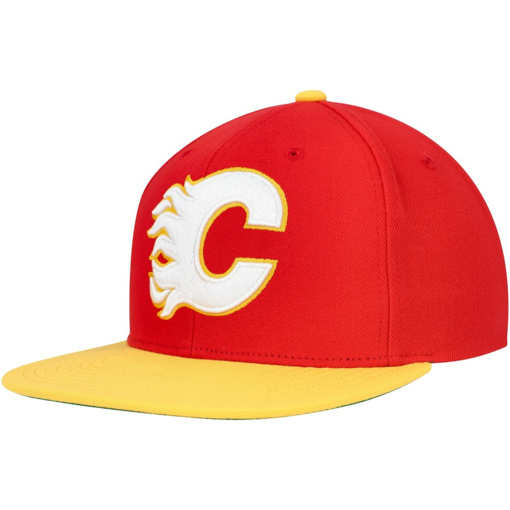 Calgary Flames Mitchell & Ness Core Team Ground 2.0 Snapback Hat - Red | US 200398864