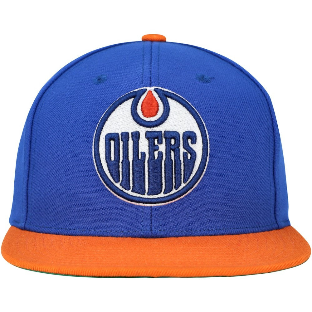 Edmonton Oilers Mitchell & Ness Core Team Ground 2.0 Snapback Hat - Blue | US 200398867