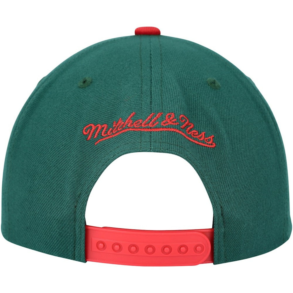 Minnesota Wild Mitchell & Ness Core Team Ground 2.0 Snapback Hat - Green | US 200398869