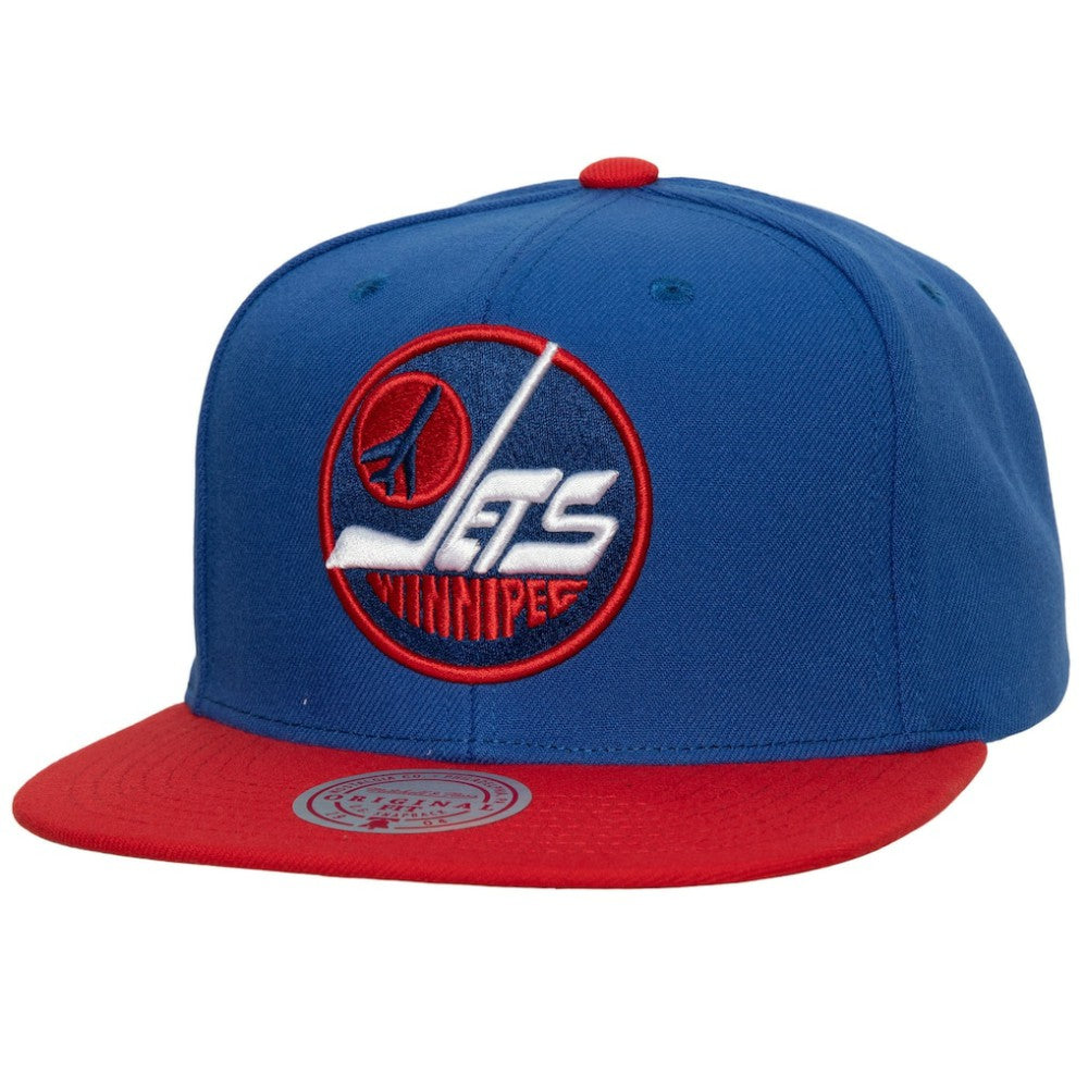 Winnipeg Jets Mitchell & Ness Core Team Ground 2.0 Snapback Hat - Blue | US 200398875