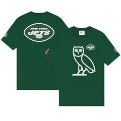 New York Jets OVO x NFL OG Owl T-Shirt - Green