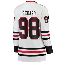 Connor Bedard Chicago Blackhawks Fanatics Women's Away Breakaway Jersey - White | US 200398905