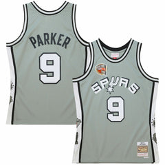 Tony Parker San Antonio Spurs Unisex Hall of Fame Class of 2023 Throwback Swingman Jersey Gray - Mitchell & Ness