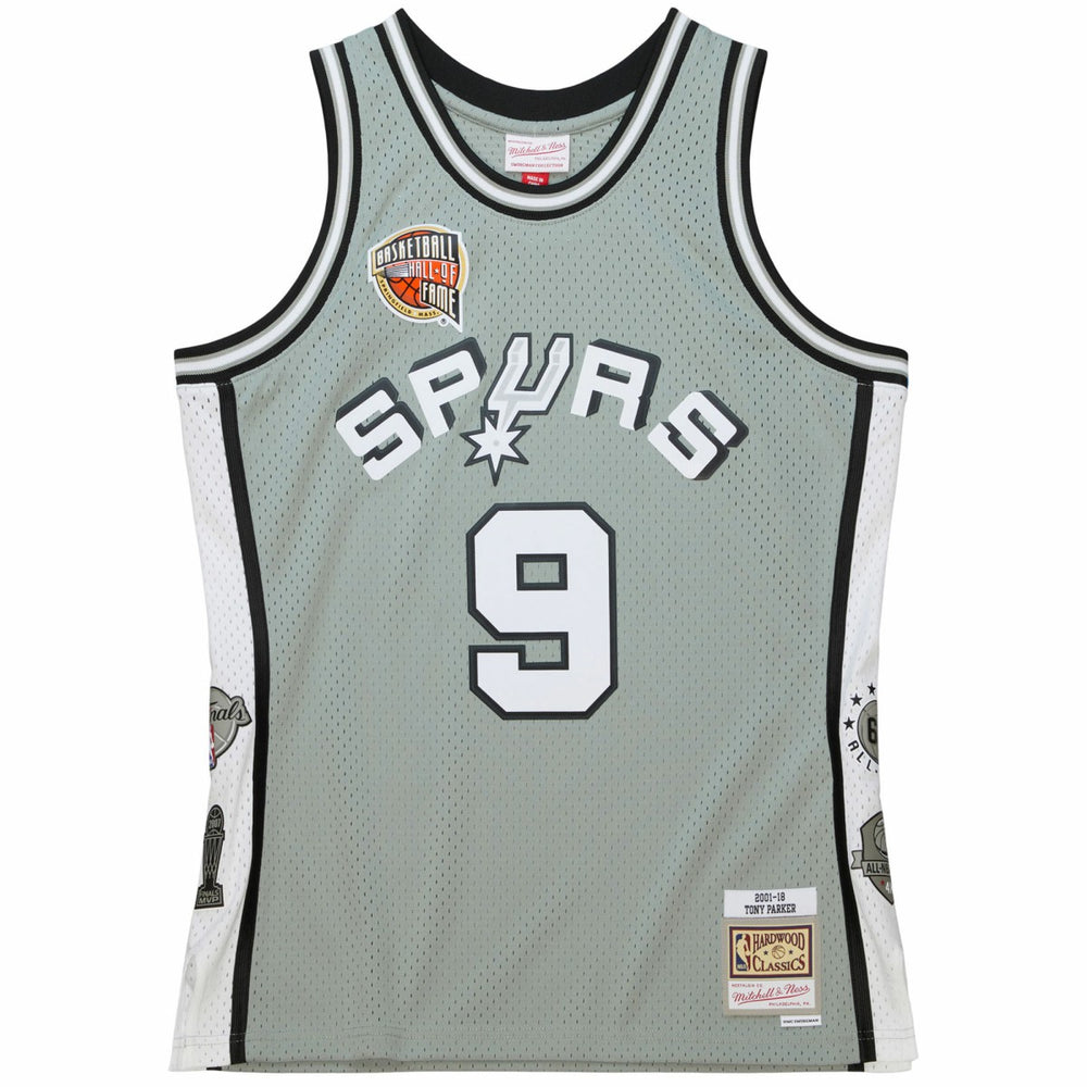 Tony Parker San Antonio Spurs Unisex Hall of Fame Class of 2023 Throwback Swingman Jersey Gray - Mitchell & Ness
