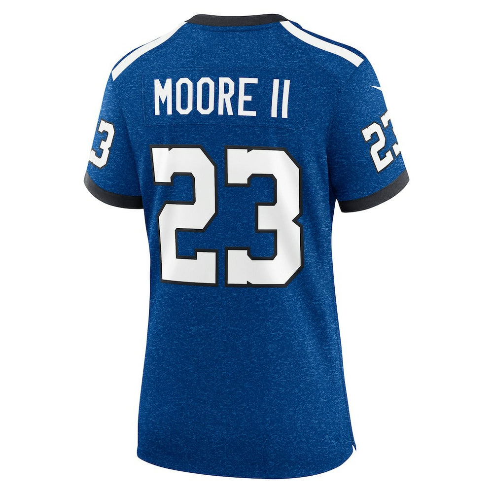 Kenny Moore II Indianapolis Colts Women's Indiana Nights Alternate Game Jersey - Royal Jerseys