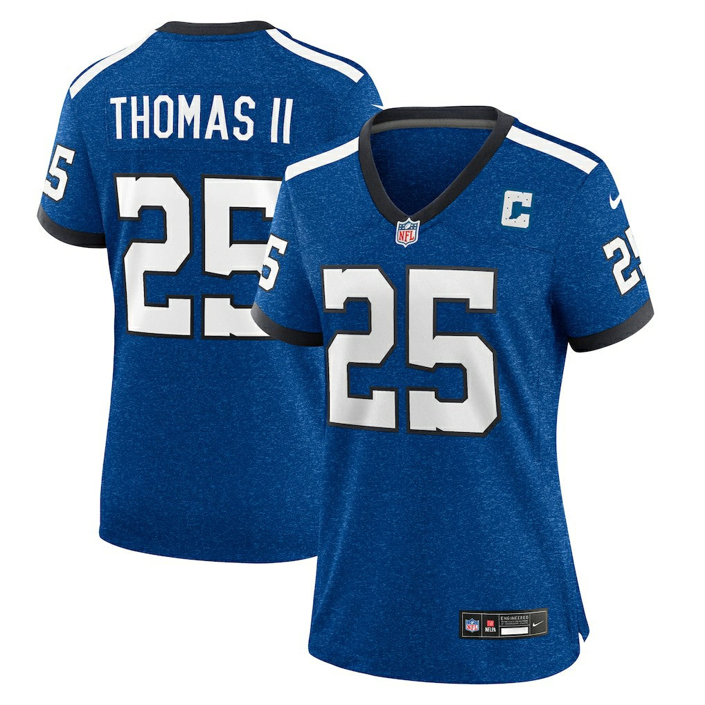 Rodney Thomas II Indianapolis Colts Women's Indiana Nights Alternate Game Jersey - Royal Jerseys