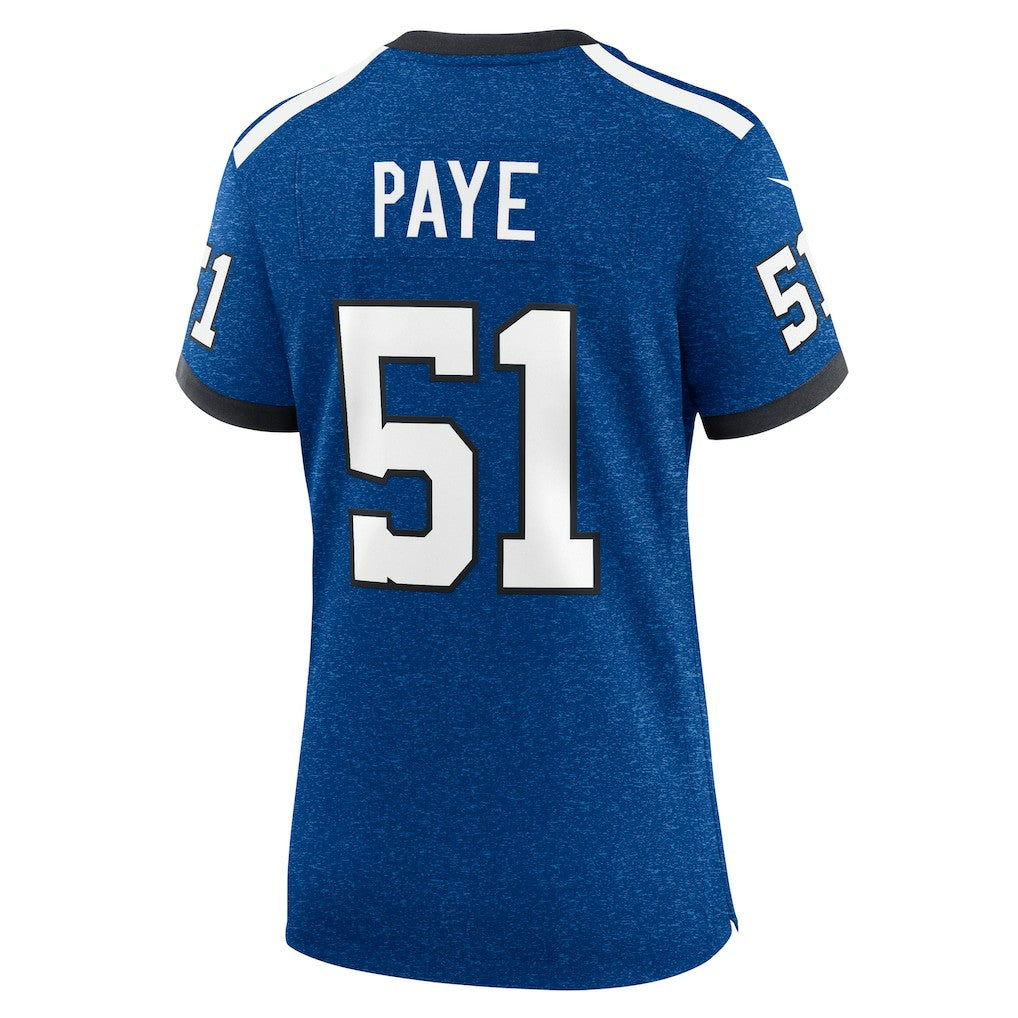 Kwity Paye Indianapolis Colts Women's Indiana Nights Alternate Game Jersey - Royal Jerseys