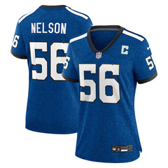 Quenton Nelson Indianapolis Colts Women's Indiana Nights Alternate Game Jersey - Royal Jerseys
