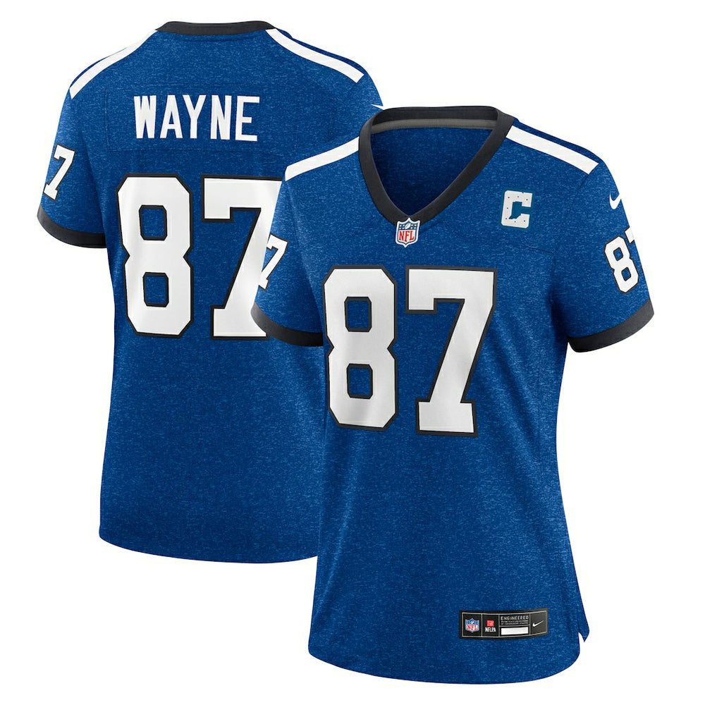 Reggie Wayne Indianapolis Colts Women's Indiana Nights Alternate Game Jersey - Royal Jerseys