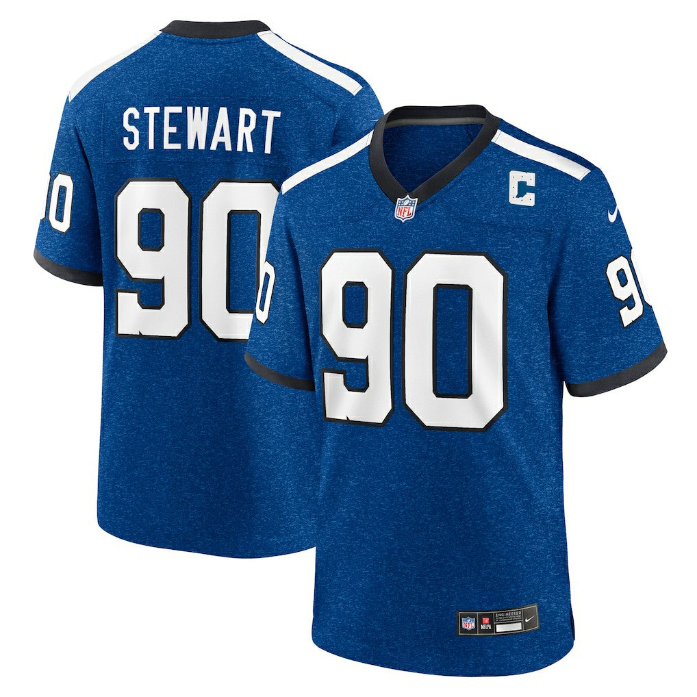 Grover Stewart Indianapolis Colts Alternate Game Jersey - Blue Jerseys