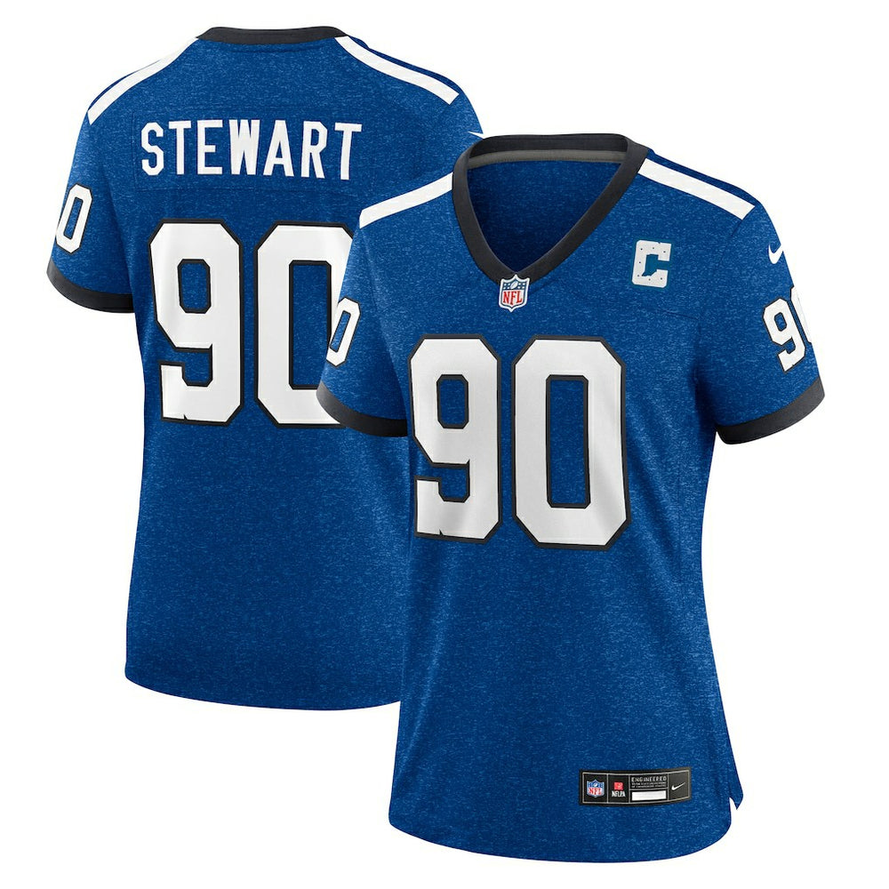 Grover Stewart Indianapolis Colts Women's Indiana Nights Alternate Game Jersey - Royal Jerseys