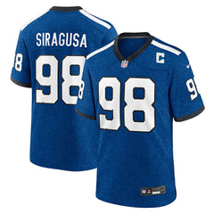 Tony Siragusa Indianapolis Colts Retired Player Alternate Game Jersey - Blue Jerseys
