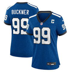 DeForest Buckner Indianapolis Colts Women's Indiana Nights Alternate Game Jersey - Royal Jerseys
