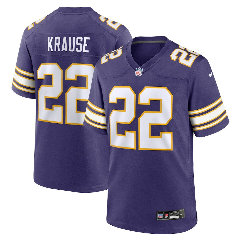 Paul Krause Minnesota Vikings Retired Player Alternate Game Jersey - Purple Jerseys