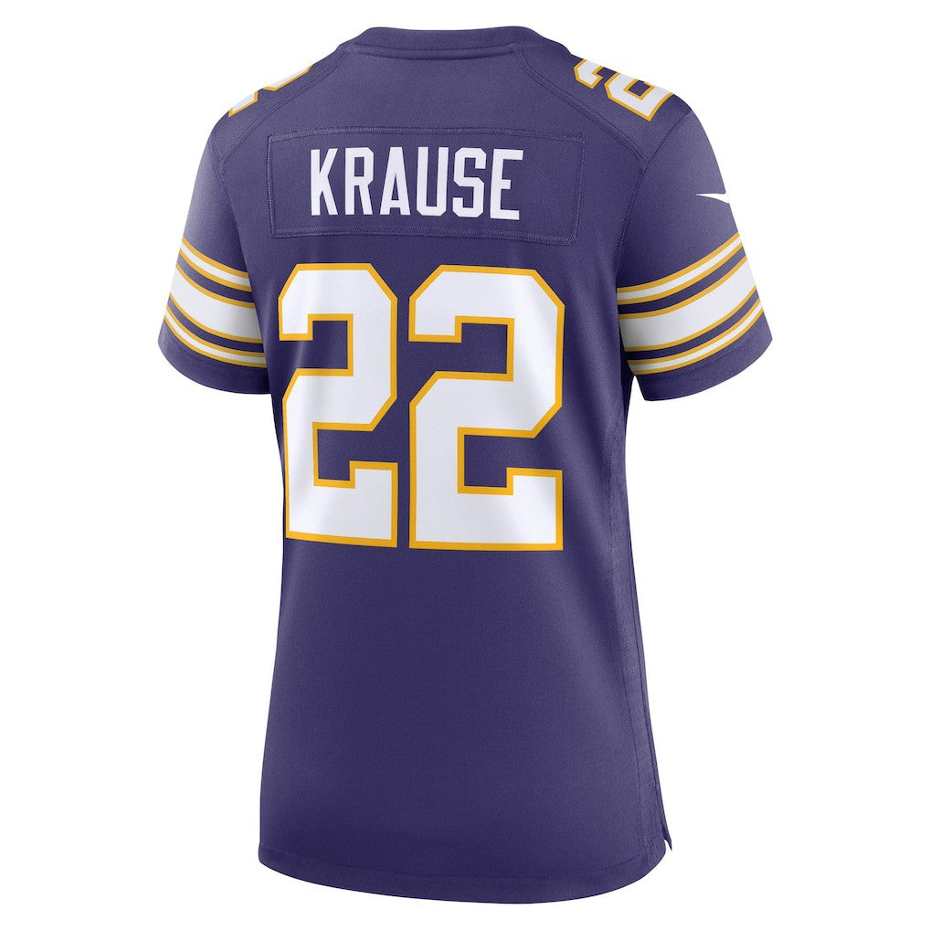 Paul Krause Minnesota Vikings Women's Classic Retired Player Jersey - Purple Jerseys