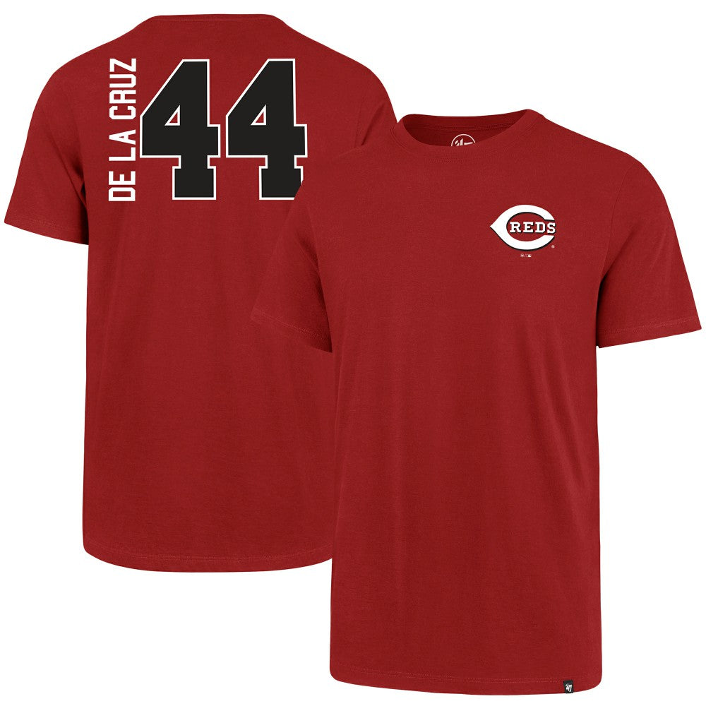 Elly De La Cruz Cincinnati Reds '47 Name & Number T-Shirt - Red T-shirts