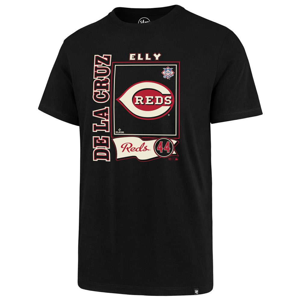 Elly De La Cruz Cincinnati Reds '47 Graphic T-Shirt - Black T-shirts