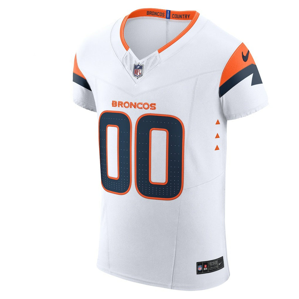 Denver Broncos Vapor F.U.S.E. Elite Custom Jersey - White Jerseys