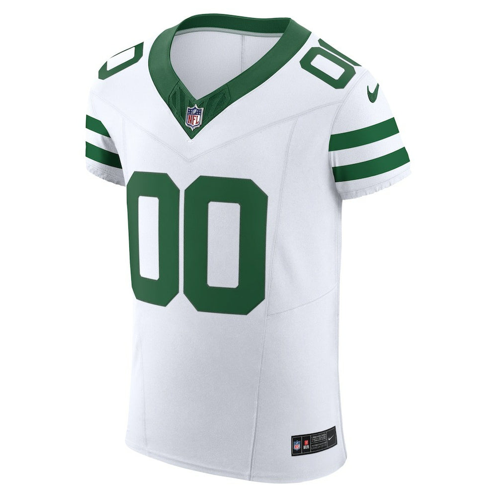 New York Jets Vapor F.U.S.E. Elite Custom Jersey - White Jerseys