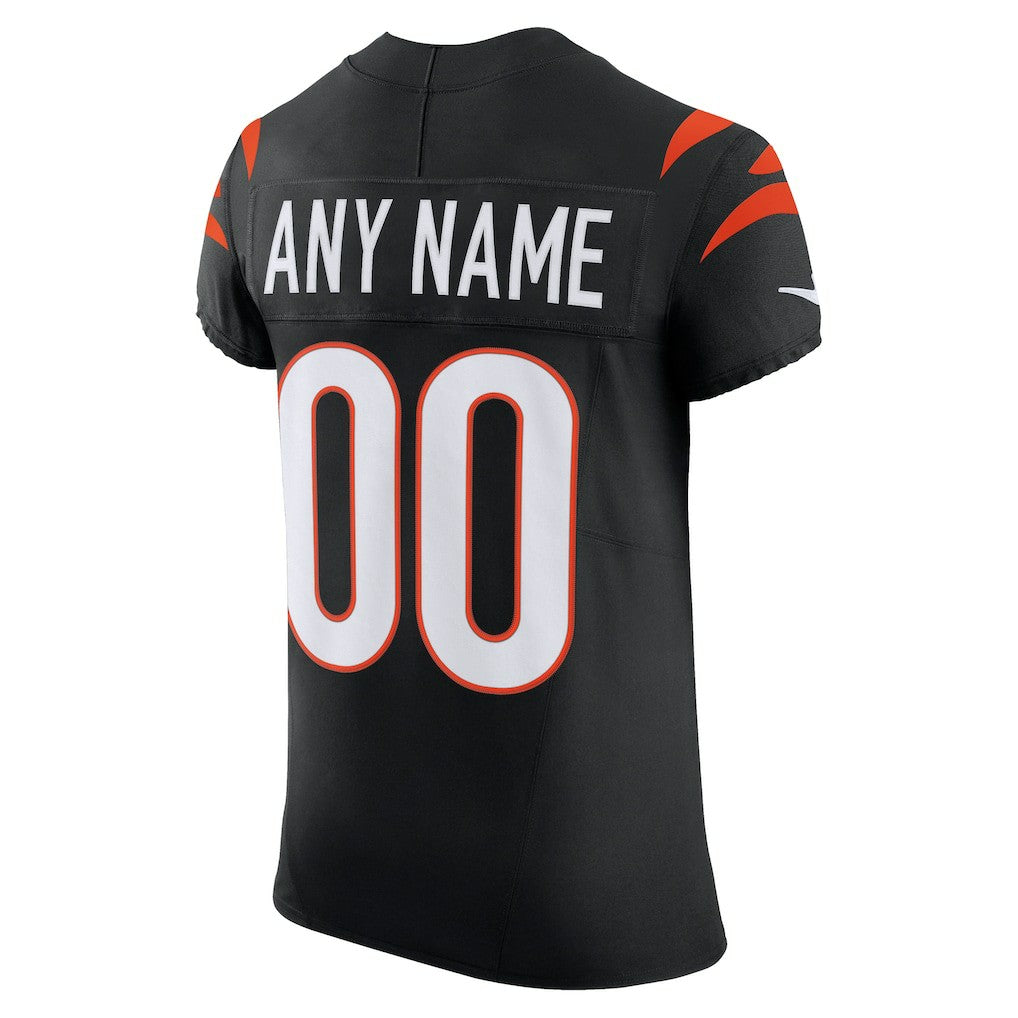 Cincinnati Bengals Team Vapor F.U.S.E. Elite Custom Jersey - Black Jerseys
