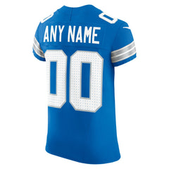 Detroit Lions Team Vapor F.U.S.E. Elite Custom Jersey - Blue Jerseys