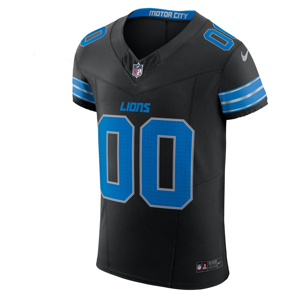 Detroit Lions Alternate Vapor F.U.S.E. Elite Custom Jersey - Black Jerseys