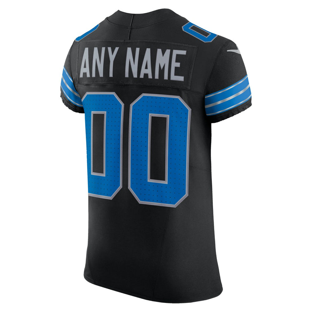 Detroit Lions Alternate Vapor F.U.S.E. Elite Custom Jersey - Black Jerseys