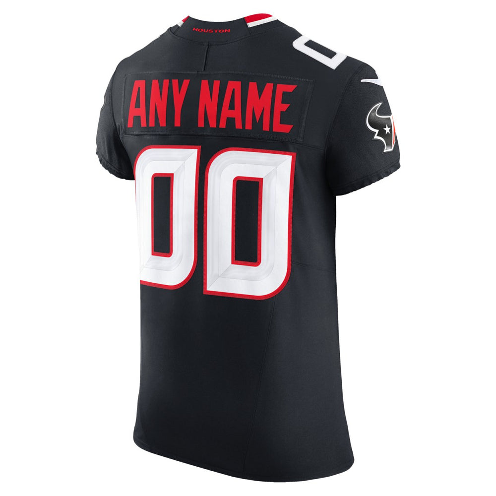 Houston Texans Team Vapor F.U.S.E. Elite Custom Jersey - Navy Jerseys