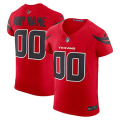 Houston Texans Alternate Vapor F.U.S.E. Elite Custom Jersey - Red Jerseys