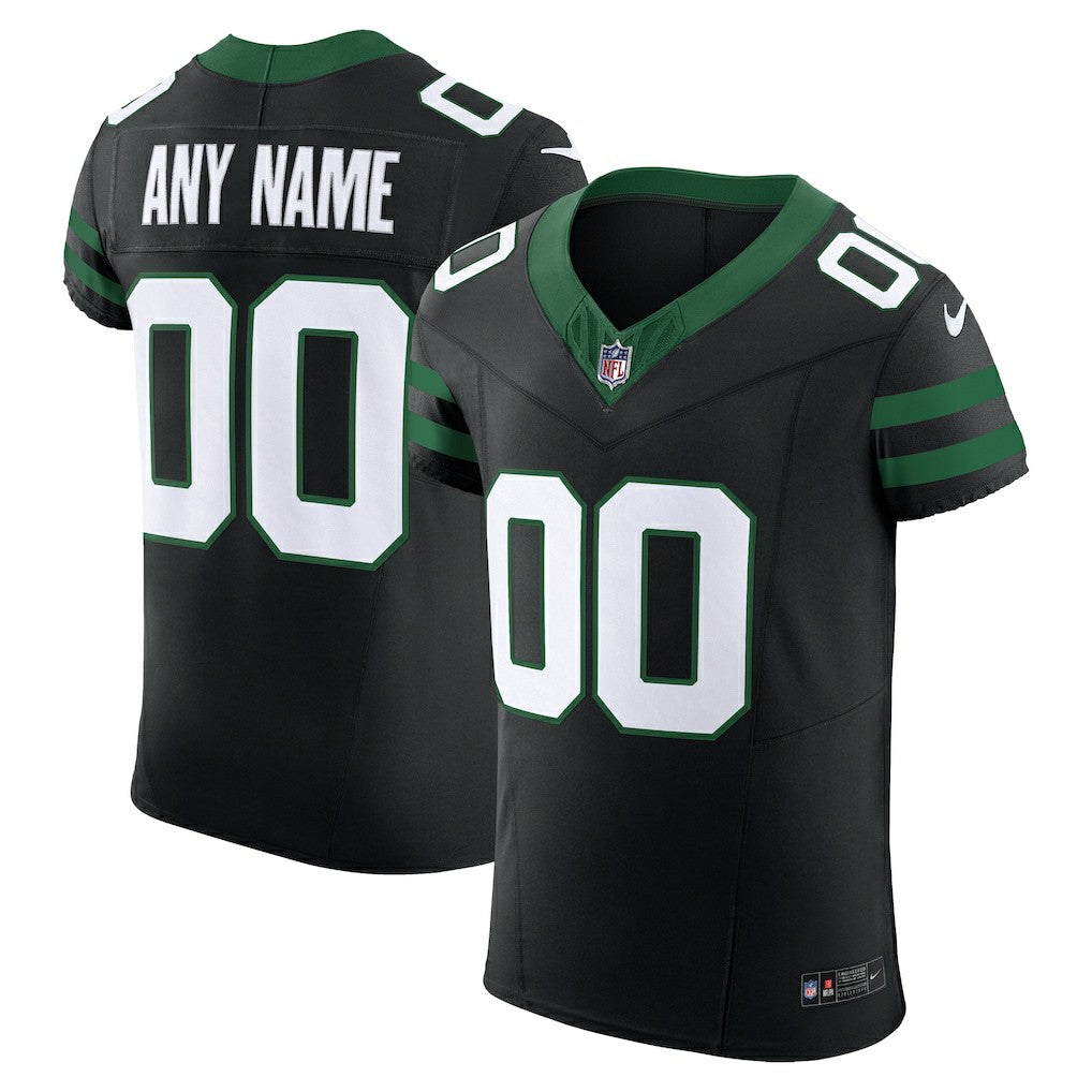 New York Jets Alternate Vapor F.U.S.E. Elite Custom Jersey - Legacy Black Jerseys