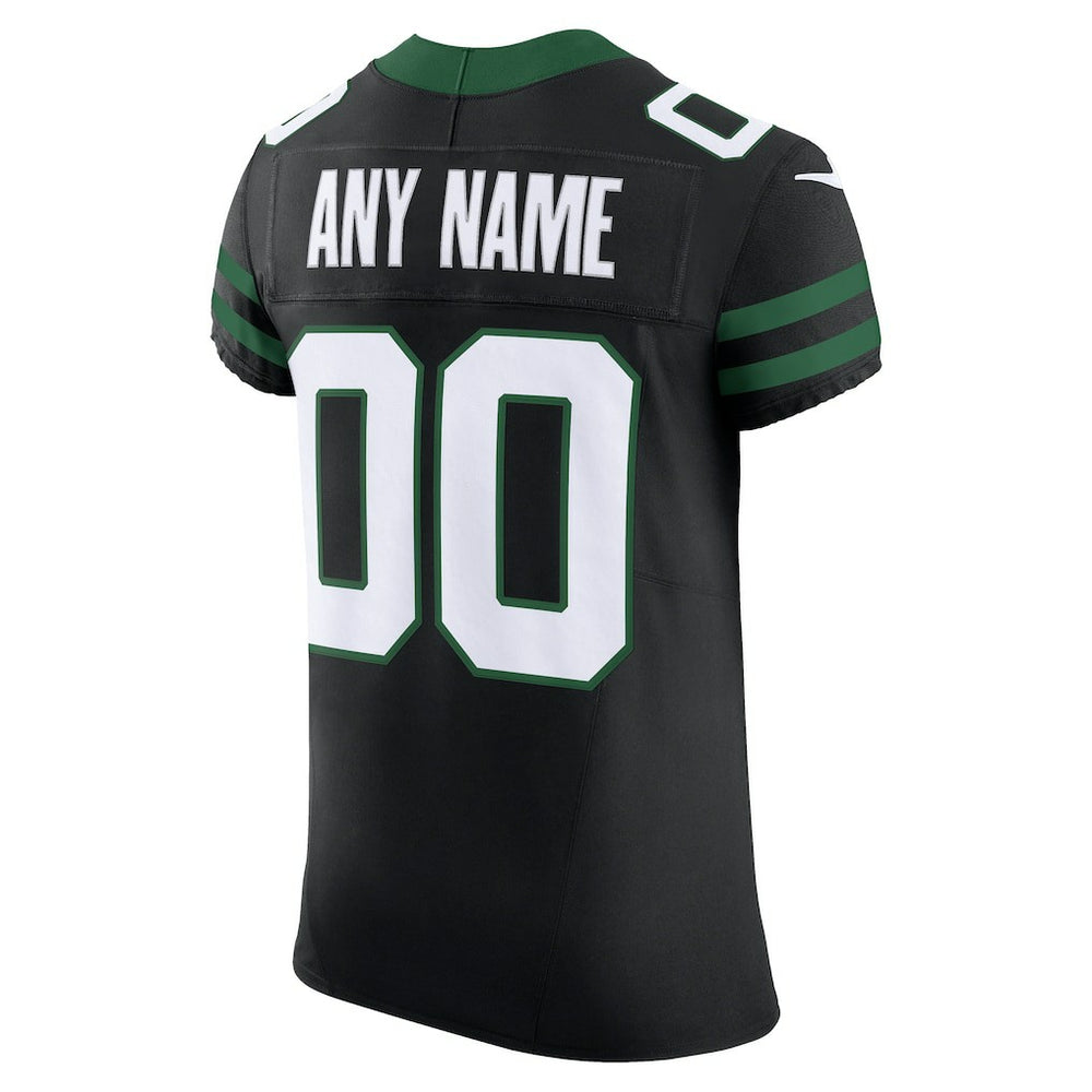 New York Jets Alternate Vapor F.U.S.E. Elite Custom Jersey - Legacy Black Jerseys