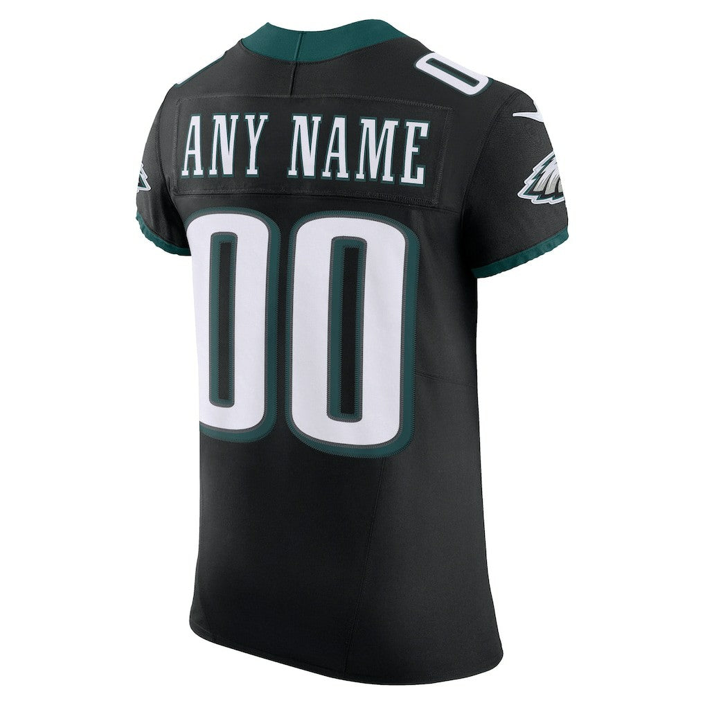 Philadelphia Eagles Alternate Vapor F.U.S.E. Elite Custom Jersey - Black Jerseys