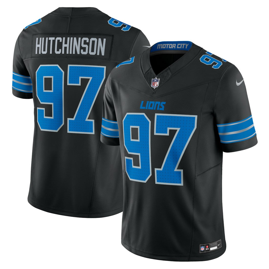 Aidan Hutchinson Detroit Lions 2nd Alternate Vapor F.U.S.E. Limited Jersey - Black Jerseys