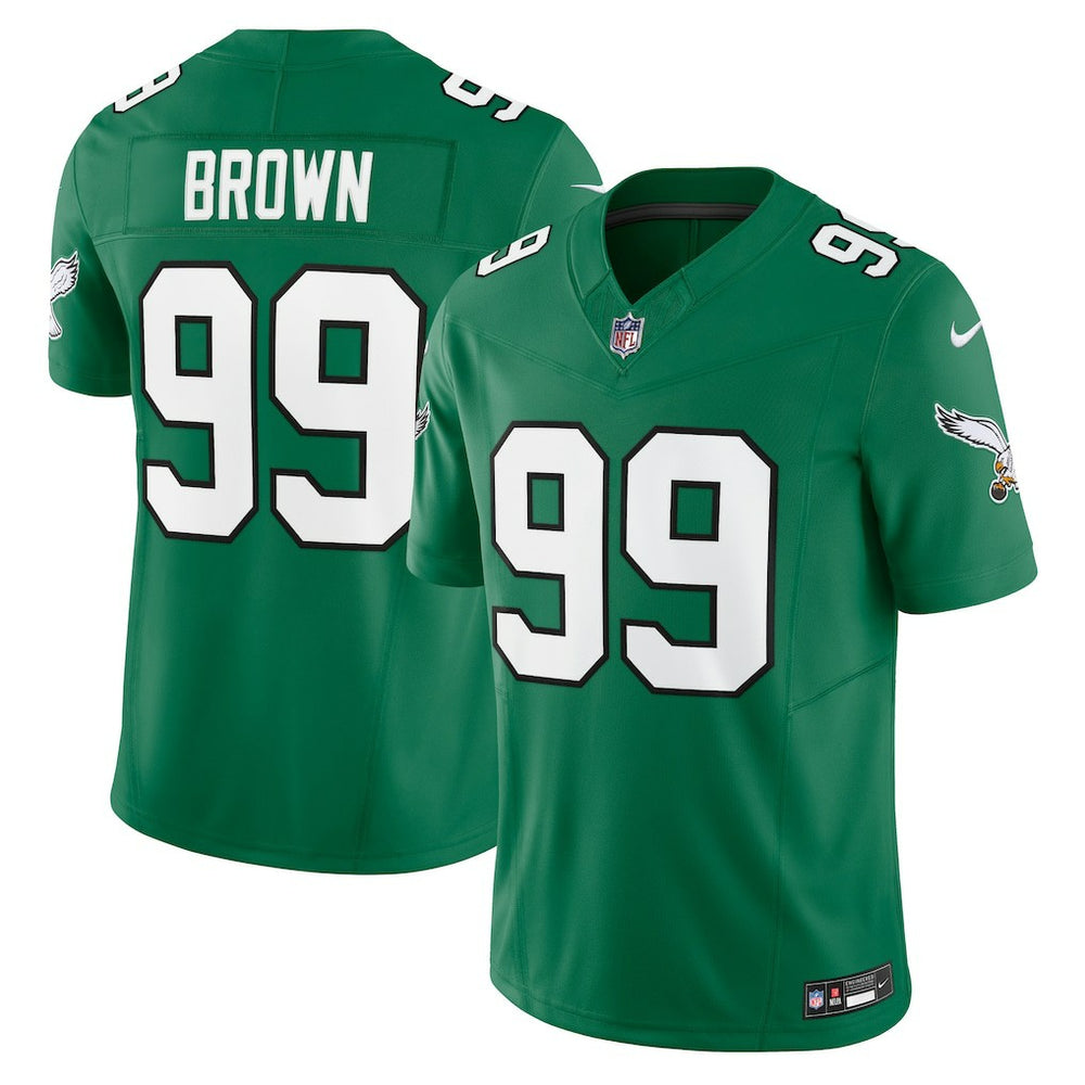 Jerome Brown Philadelphia Eagles Alternate Vapor F.U.S.E. Limited Jersey - Kelly Green Jerseys