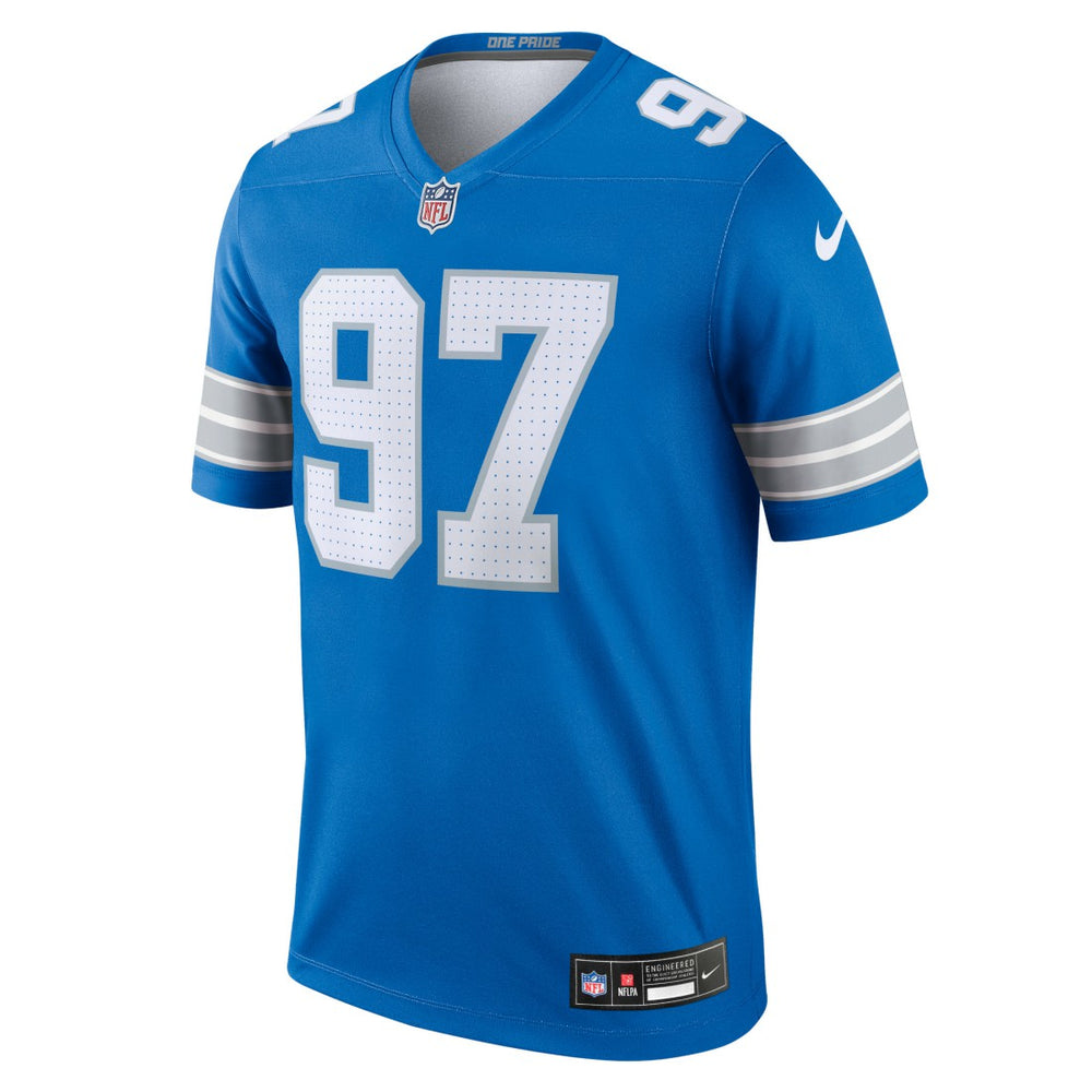 Aidan Hutchinson Detroit Lions Legend Player Performance Top - Blue Tops
