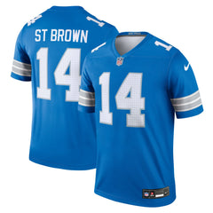 Amon-Ra St. Brown Detroit Lions Legend Player Performance Top - Blue Tops