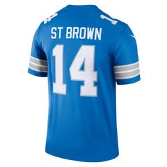 Amon-Ra St. Brown Detroit Lions Legend Player Performance Top - Blue Tops
