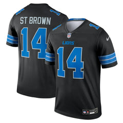 Amon-Ra St. Brown Detroit Lions Legend Player Performance Top - Black Tops