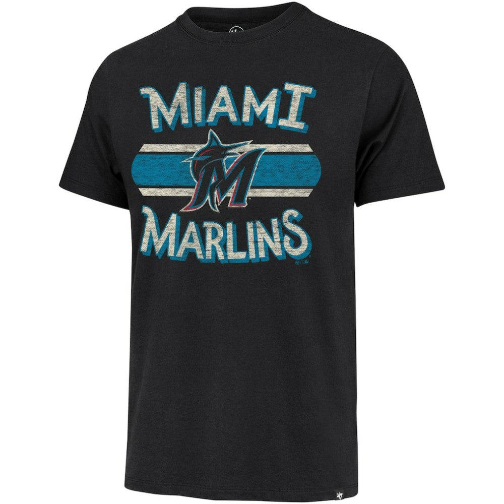 Miami Marlins '47 Renew Franklin T-Shirt - Black T-shirts